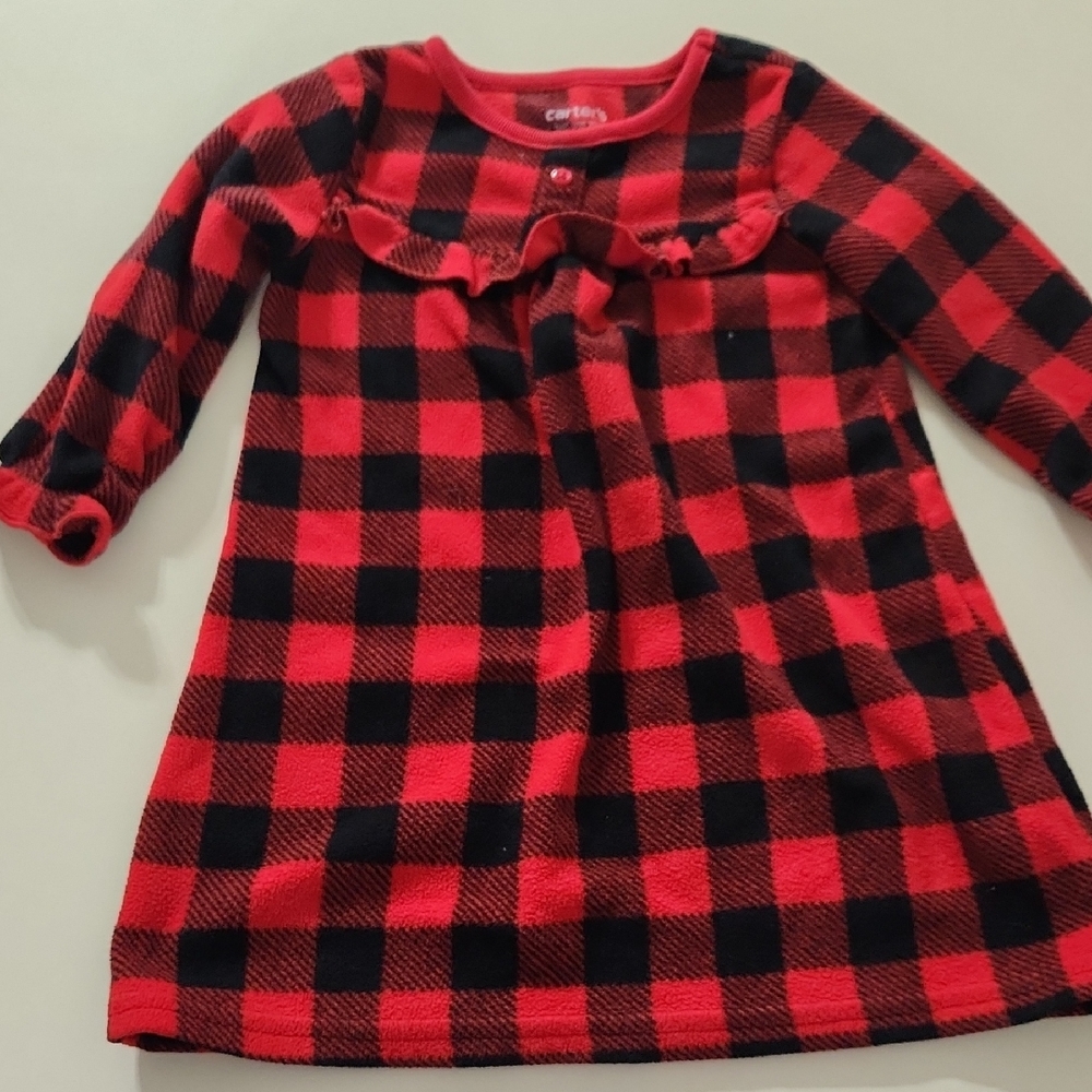 Red and Black Plaid Night Gown
